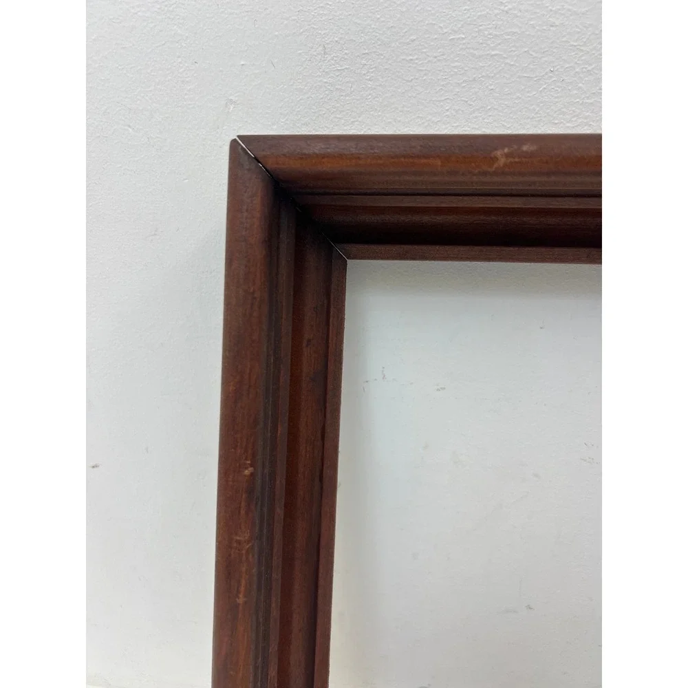 Victorian Antique Carved Deep Wood Picture Frame Fits 9x11 Brown Walnut Wall Art